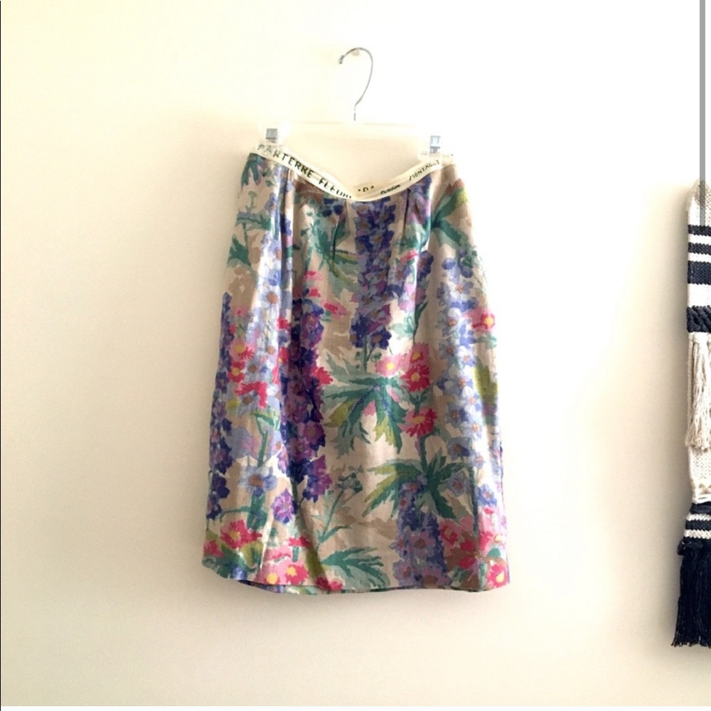Anthropologie Floreat brand Gladiolus style Floral Pencil Skirt